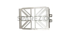 Royal Enfield Twins GT Continental and Interceptor 650cc Flag Design SS Radiator Grill Guard - SPAREZO